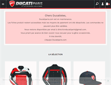 Tablet Screenshot of ducatiparis.com